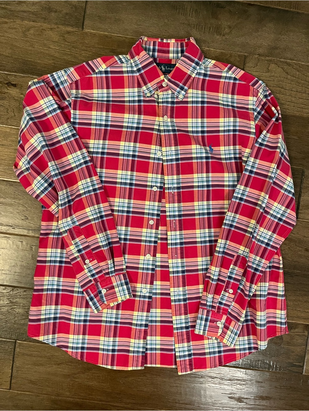 Ralph Lauren Size Large plaid red button down